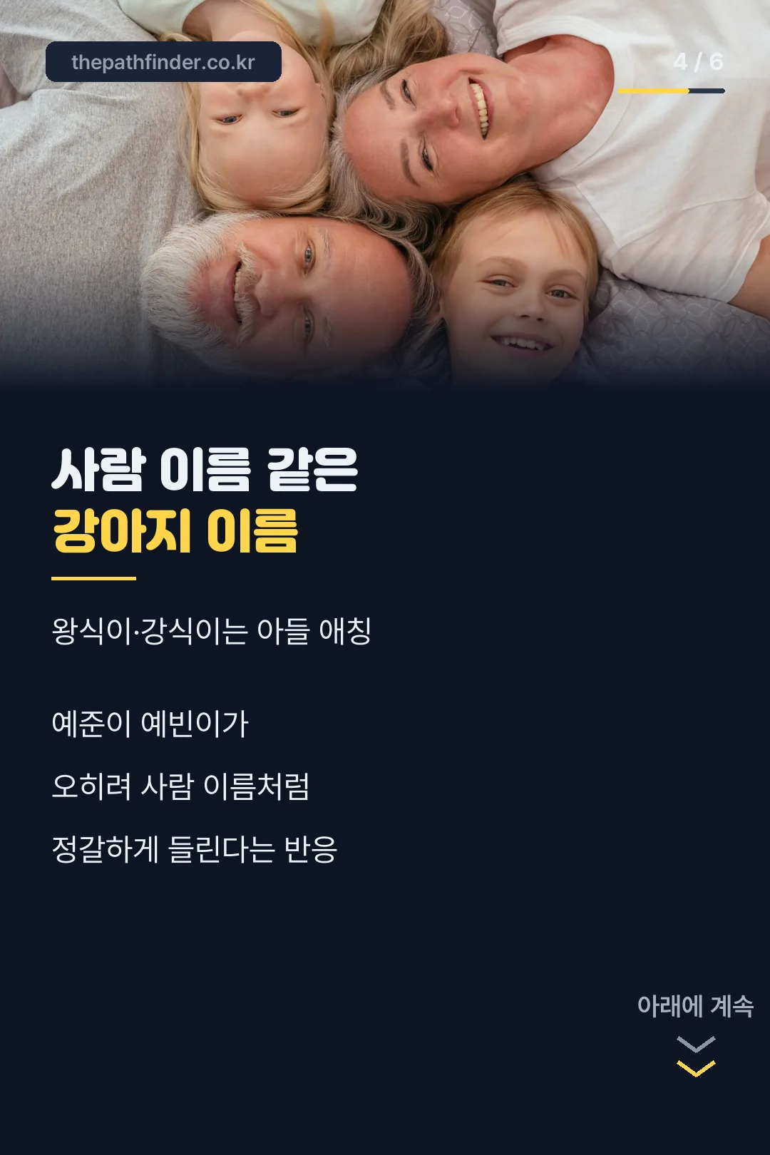 사람 이름 같은 강아지 이름 화제
