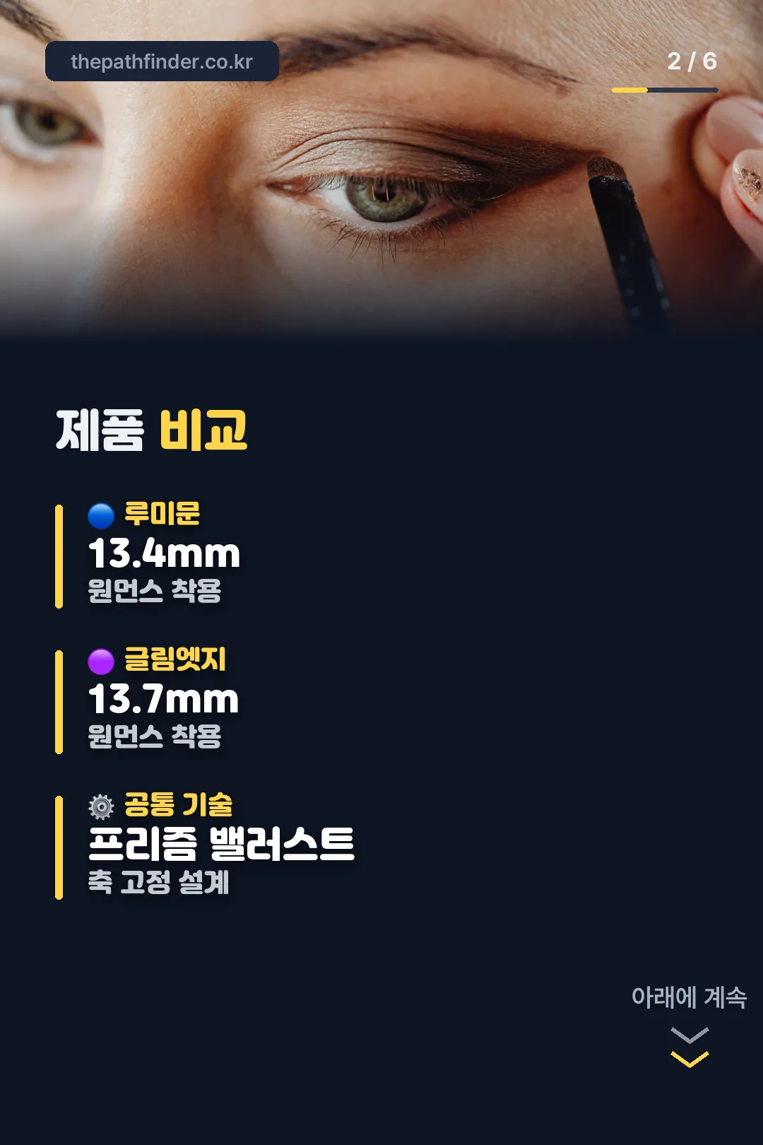 루미문 글림엣지 비교