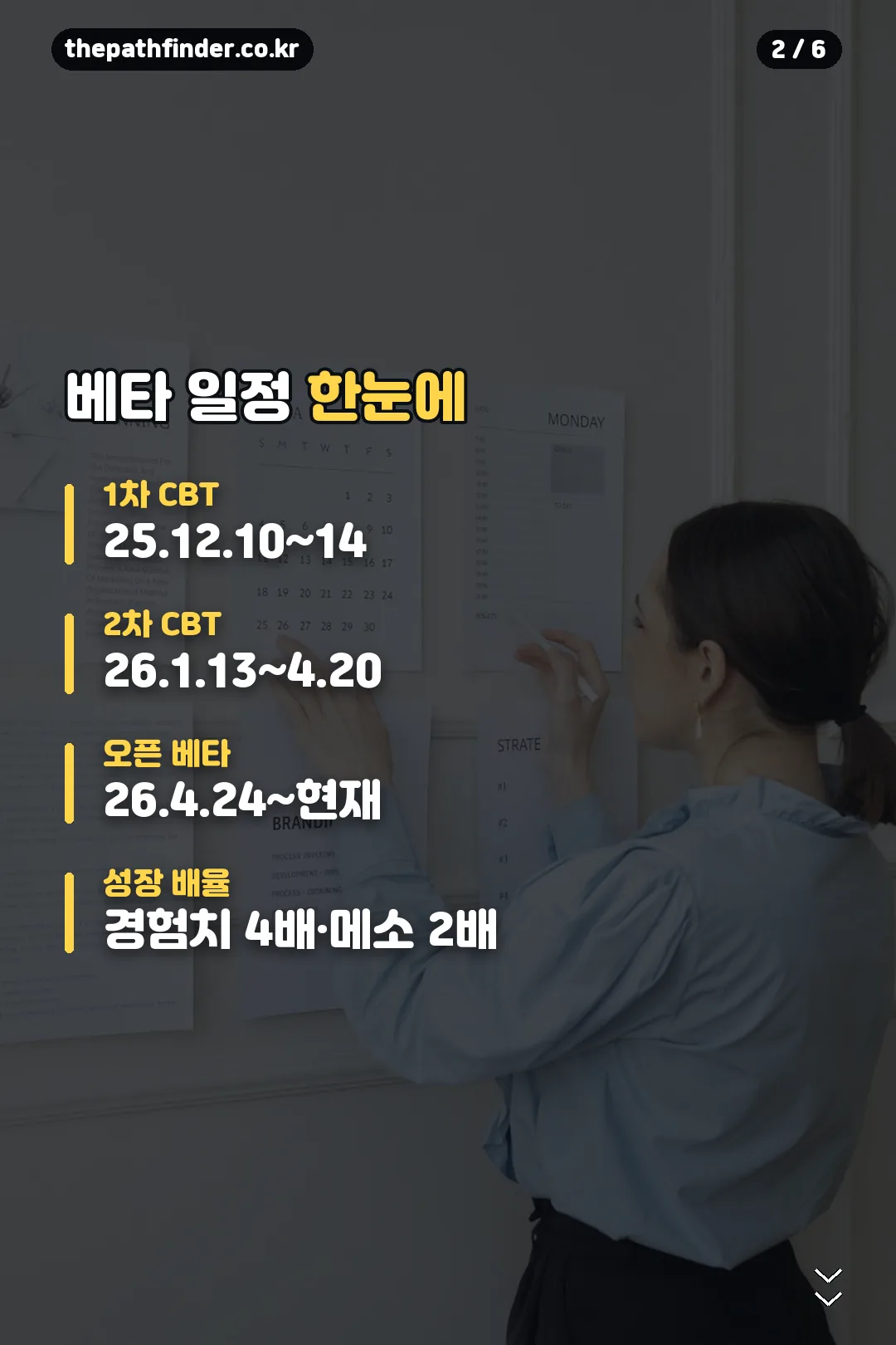 베타 일정 한눈에